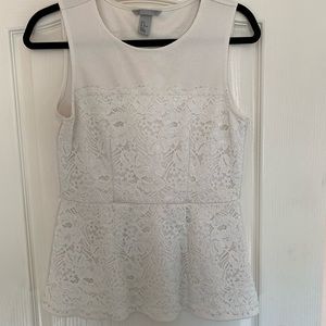 H&M White Lace Top